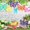 32 Pcs Butterfly Suncatchers Paper Craft Set DIY Butterfly Shaped Stained Glass Effect Tissue Paper Kits Bulk for Window Classroom Activities Art Summer Party Decorations Favors Gift